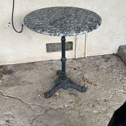 Round Marble Bistro Table