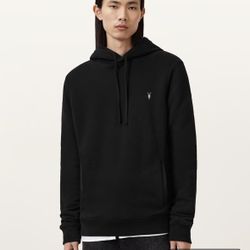 AllSaints Raven Pullover RamSkull Hoodie