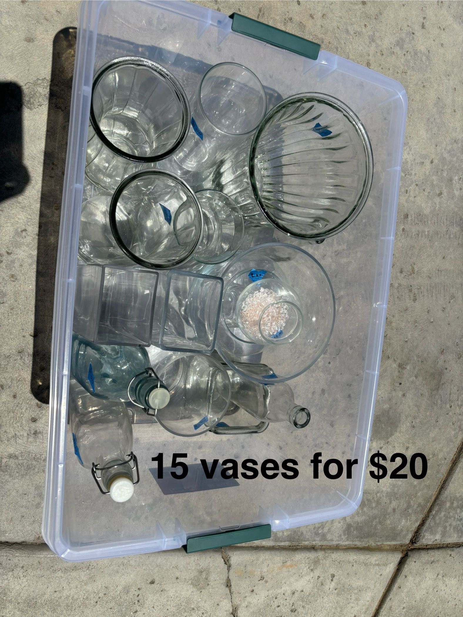 Glass Vases and Bottles