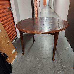 Wood Dining Table with Four Chairs