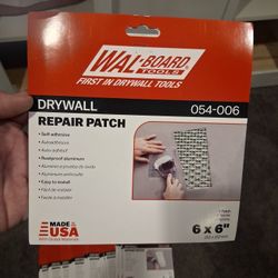 Wal-board Tools Drywall Repair Patch 6" X 6"