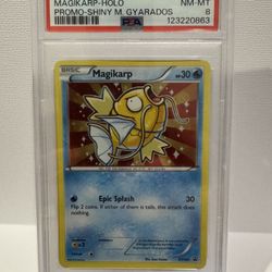 Pokemon PSA 8 Magikarp #XY143 XY Black Star Promo Holo