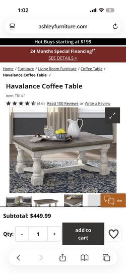 Ashley Havalance Coffee Table