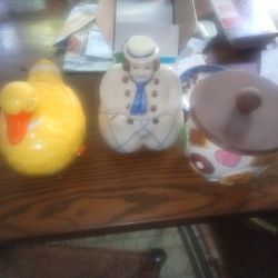 COOKIE JARS Qty 3for $25 Or  $10 EA Individual 