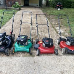 Working push mowers!