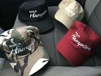 MADE IN HAMPTON DAD HATS 25.00 EACH