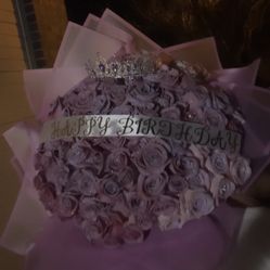 Real Roses Purple 100