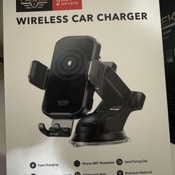 Wireless Car Charger Phone Holder Mount, 15W Fast Charging Auto Clamping Phone Holders for Your Car Dashboard Windshield Air Vent Car Accessories for 