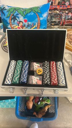 Texas Hold'em Poker Chip Set with Case