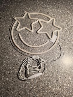 Smiley Face Neon LED Sign with USB Cable