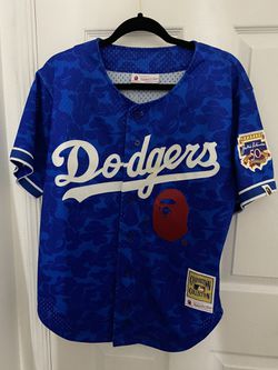 Dodgers Bape Mitchell And Ness Jersey for Sale in Pumpkin Center ...