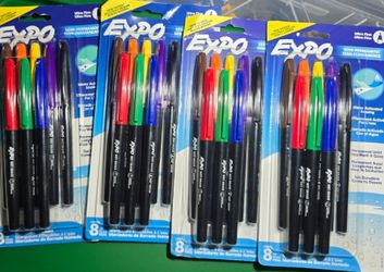 EXPO Wet Erase Ultra Fine Markers 8-Pack Assorted – NEW