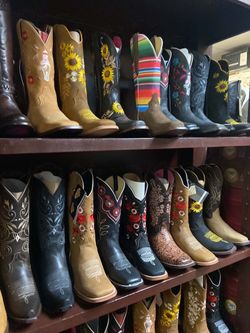 Botas Vaqueras de Piel para mujer