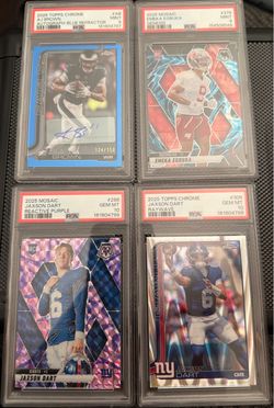 Jaxson Dart 10”s AJ brown Auto/150 rated 9 , Emeka Egbuka Genises rated 9