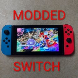 Nintendo Switch V2 With 100 Switch Games +7500 Retro Games