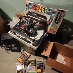 Colecovision Model 2400 With Box, Games And Accessories