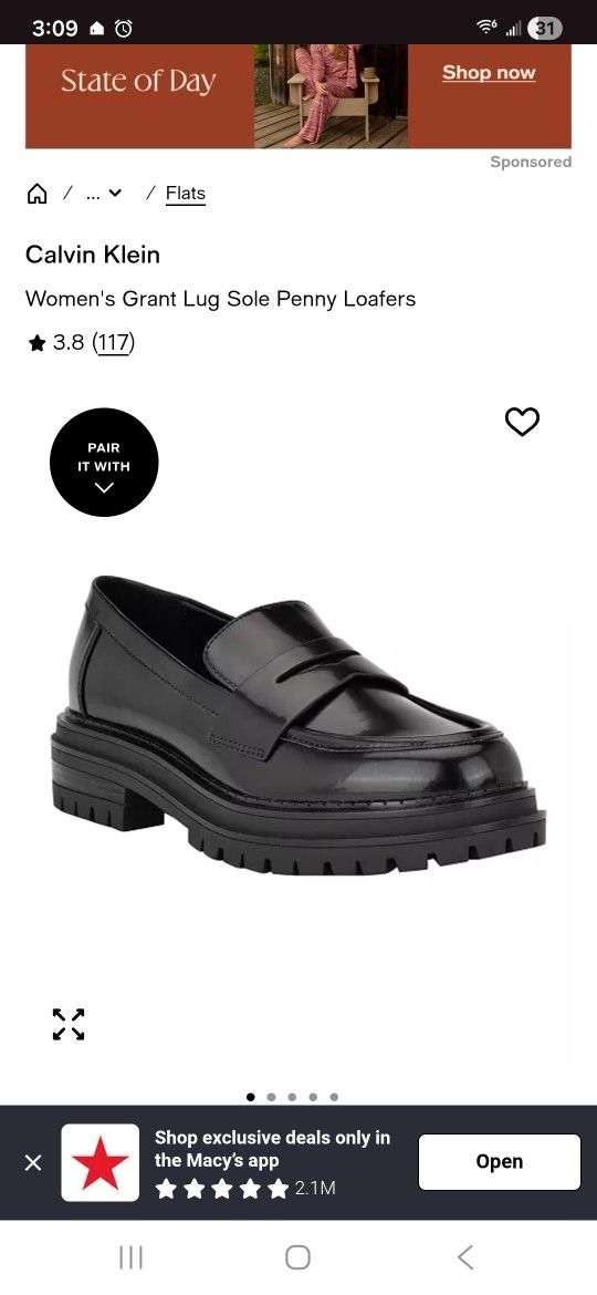 Calvin KLEIN women's Loafer Size 10 New