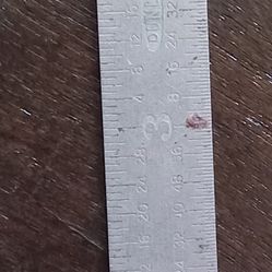 Vintage Dunlap #4030 Stainless Steel Machinist Ruler, 6" Long