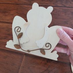 Wooden Frog! Happy Spring!!