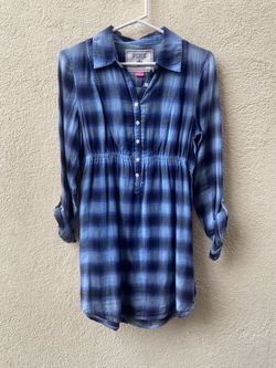 PINK Victoria's Secret Plaid Shirt Dress