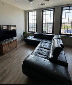 Moving sale Sectional Black Sofa - must be picked up October 11!