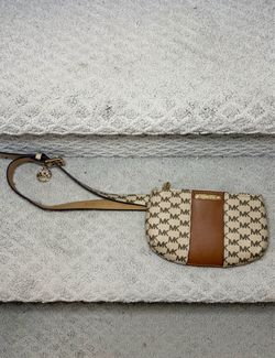 Michael Kors MK Monogram Wristlet Clutch