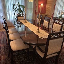 Cherry Wood Full Dining Set