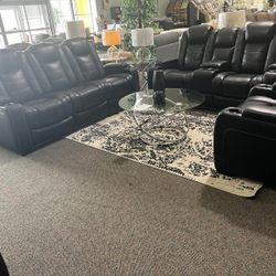 Party Time Midnight Power Reclinings Sofas Couchs Finance and Delivery Available 