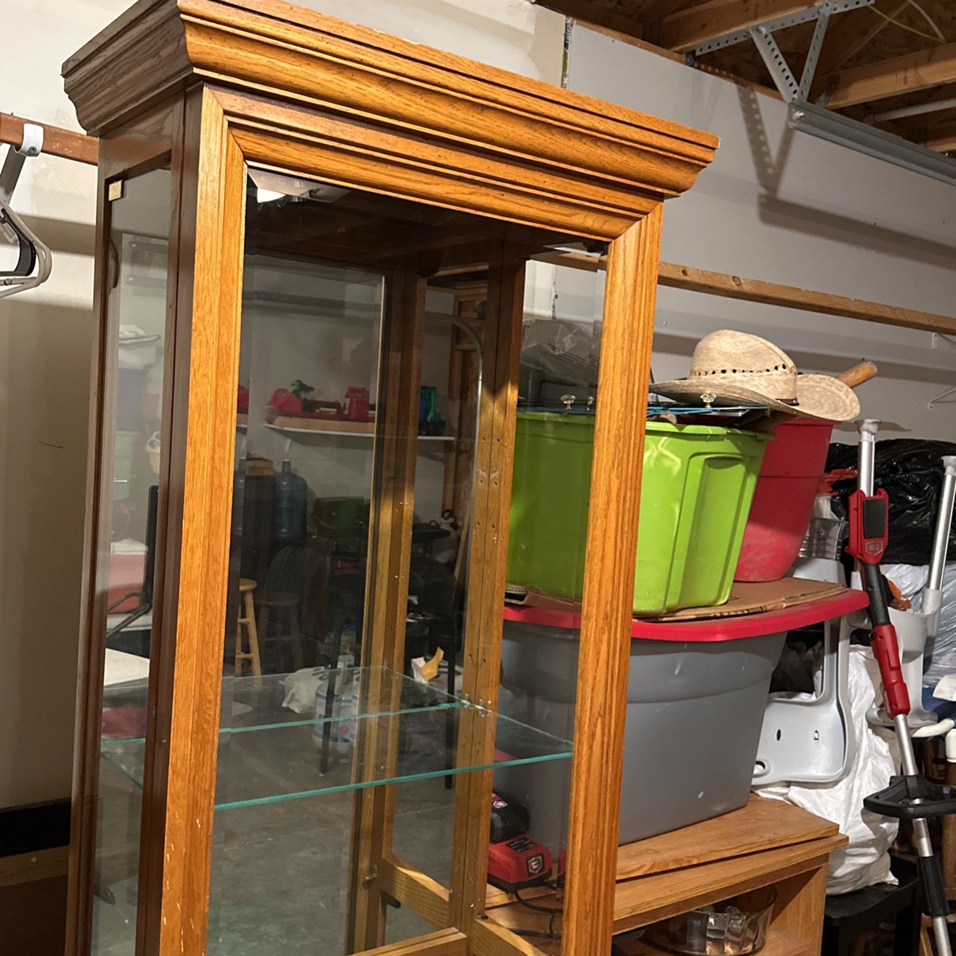 glass display cabinet