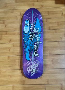 SANTA CRUZ MEEK SLASHER PINSTRIPE SKATEBOARD DECK - PICK UP ONLY