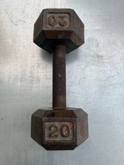 20 Ib Cast Iron Hex Dumbbell