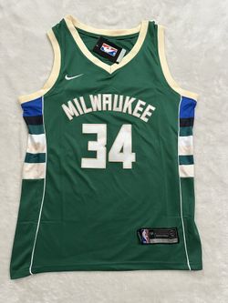 Small Giannis Antetokounmpo Stitched Green Bucks Jersey