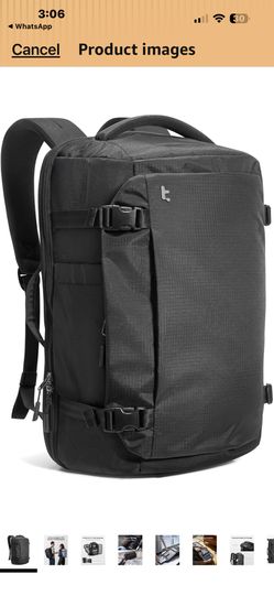 tomtoc Travel Backpack 28L, TSA Friendly Flight Approved Carry-on Luggage, Personal Item Travel Bag, Water-resistant Lightweight Business Rucksack, Du