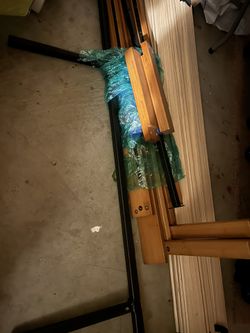 Queen Platform Bed frame And Mattress (Brand new)