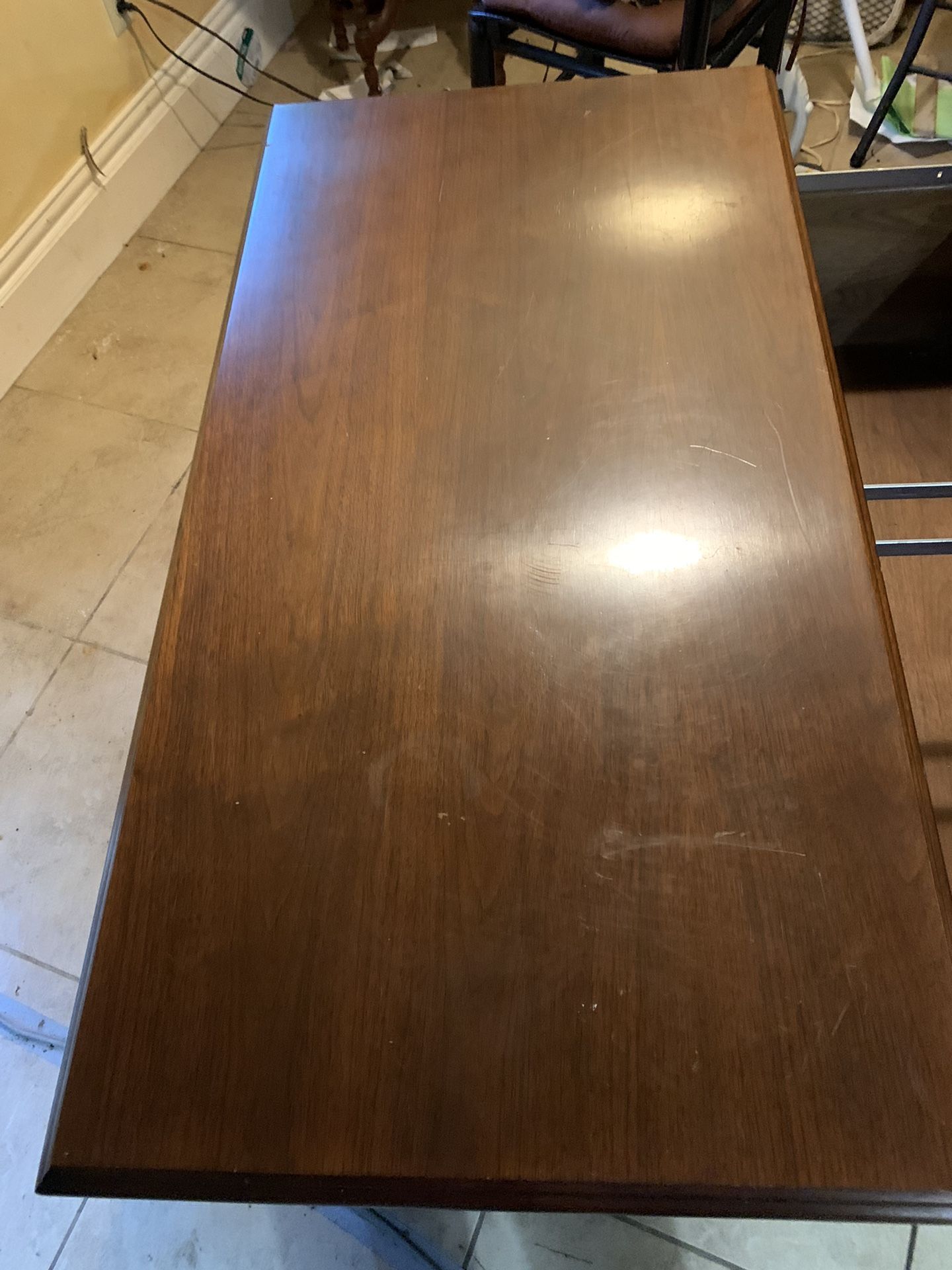 Solid Wood 2 Drawer Filing Cabinet. Very Heavy