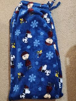 Brand New Men's Christmas Snoopy Pajama Pants Size Large
