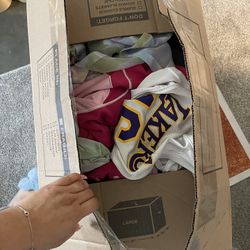 Box Of Clothes Gently Used 
