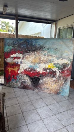 Abstract painting  4-7 wide 3-5 height