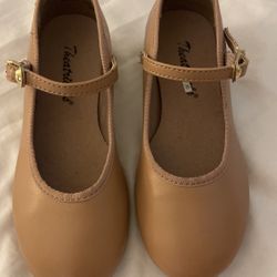 Theatricals Nude Tap Shoes Size 11.5 Girls