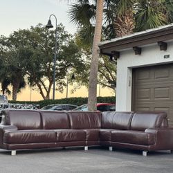 Sectional Couch/Sofa - Brown - Delivery Available 🚛