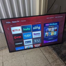 TCL 43" Roku Smart 4k TV 