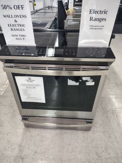 (50% Off Wall Ovens & Electric Ranges ends 7/5/26) $1199.50 GE electric range