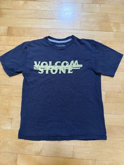 Volcom Blue/Yellow graphic t-shirt