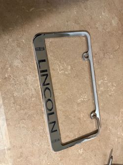 Lincoln Chrome License Plate Frame
