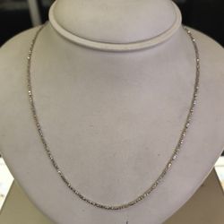 18k Solid White Gold Necklace 7.2 Grams 18 Long Layaway Available 10% Down If You Interested Please Make Sure You Ask For Maribel Thank You 