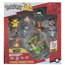 Pokmon Battle Figure Multi-Pack Deluxe Action Figure Set, 10-Pack with Pikachu, Charmander, Squirtle