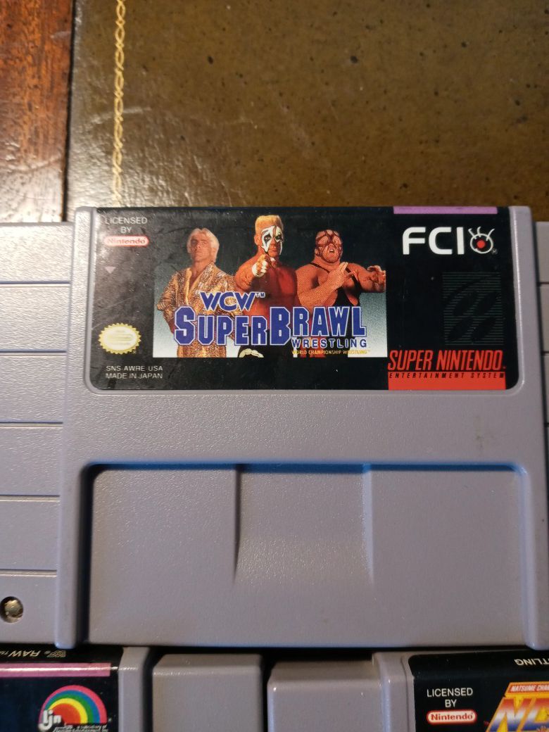 Super Nintendo wrestling games bundle