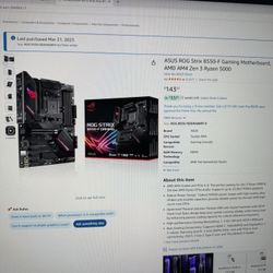 ASUS Rog Strix B550 f Gaming 