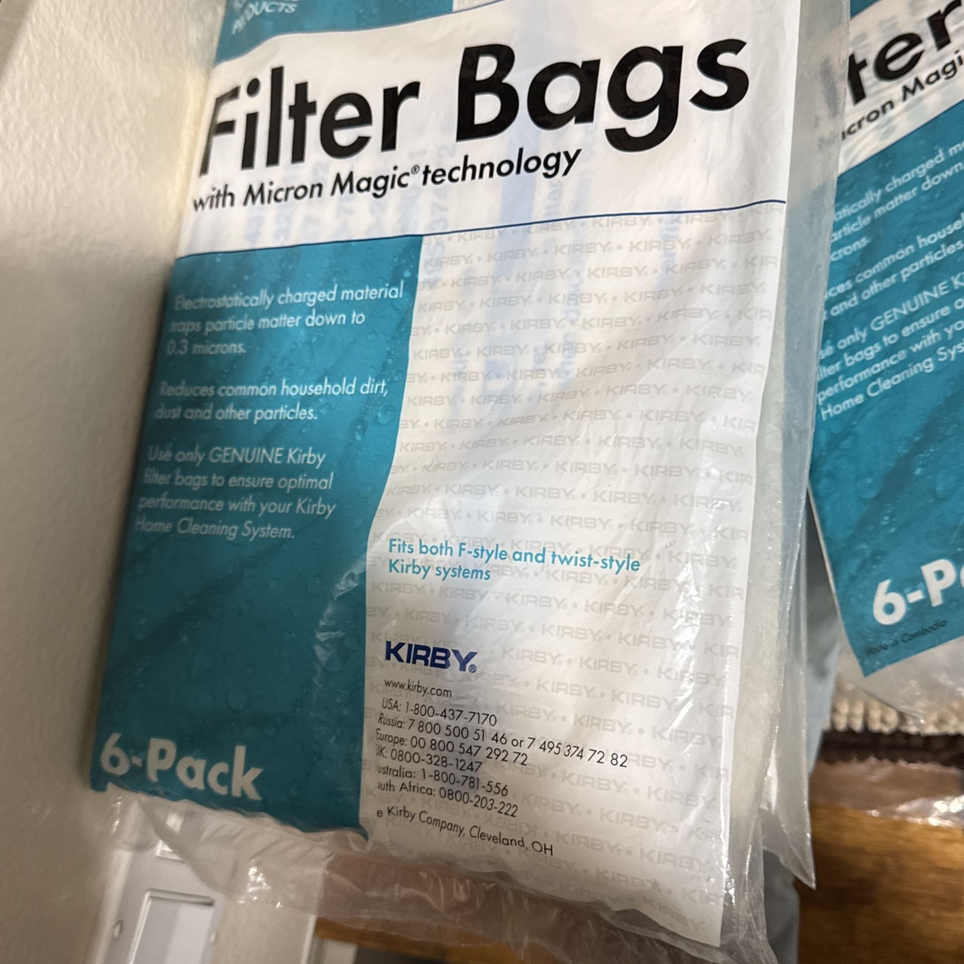 Alérgenos Kirby Vacuum Bags