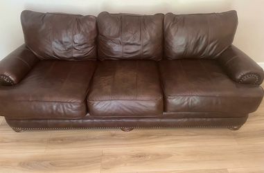 Brown Leather Couch